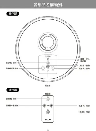 【跨店最高22%回饋】【現貨免運】TECO東元 16吋 DC變頻遙控立扇 XA1628BRD【esoon】電風扇 遙控 立扇 DC風扇 可定時