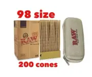 raw classic 98 special size pre rolled cone+RAW cone wallet case