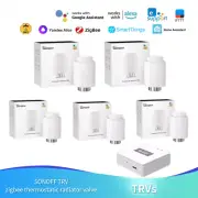 Zigbee Thermostatic Radiator Valve Remote Control work alexa google ewelink Lot