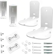 [EMAQUIN] Wall Mount Bracket for Sonos Roam/Sonos Roam SL (Sturdy Metal,Durable Paint Finish,Easy Install on The Wall,Compatible with Sonos Roam/Sonos Roam SL,Pair Set,White)