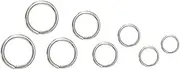 FRCOLOR 200Pcs Split Circle Rings Durable Stainless Steel Key Chain Rings for Jewelry Making DIY Craft Projects Key Ring Supplies Lightweight and Versatile Accessory