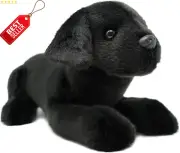 Black Labrador Plush Toy 12in Stuffed Animal Dog Soft Cuddly Gift Toy for Kids