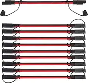 Ledvillage 10 Packs SAE to SAE Cable 12 AWG - 1 FT (30A) SAE Extension Cord Wire Harness 2 Pin SAE Connector Cable Plug, Quick Disconnect for Solar Panel, Battery, Motorcycle, Automotive