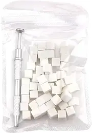 Polychrome Replaceable Sponges with Metal Grabber Nail Art Tools for Design and Buffing Type A One Size