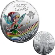 Lost Tooth Coin – Double-Sided Metal Reward, Cute Cartoon Design | Double Sided Lost Teeth Reward Creative Miniature Fairy Lightweight Metal Tooth Fairy Gift, Decorative Home Display Accent