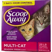 Scoop Away Multi-Cat Scented Clumping Litter 25 Lbs;Mea