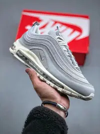 在飛比找Yahoo!奇摩拍賣優惠-Nike Air Max 97 白灰 復古氣墊百搭休閑運動慢