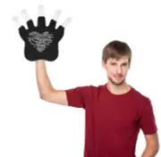 16" Black Claw Paw Team Spirit - Attention Getter - Cheerleading - Hand
