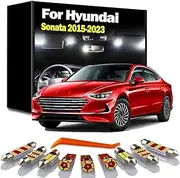 13Pcs LED Interior Dome Map Trunk Light Kit, For Hyundai Sonata 2015 2016 2017 2018 2019 2020 2021 2022 2023 Reading Bulbs
