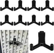 10 Pcs Plastic ABS Tool Hooks Compatible with Lifetime Shed 60305 60118 60127 60138 60141 Etc Not Work on Any Sheds with Horizontal Siding (Black)