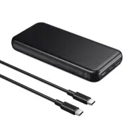 Choetech B627 10000mAh PD 20W + QC Power Bank - 0.5M USB-C to USB-C Cable - Black