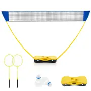 Costway All in 1 Portable Badminton Net Set Outdoor Sporting Set w/Storage Base