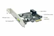 USB3.1 Type C + USB Rapid Fast Charge + Internal 19p 20pin USB3.0 PCI-e Card