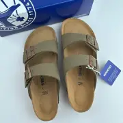Birkenstock Arizona Soft Footbed Birko-Flor Stone Casual Unisex's Sandals