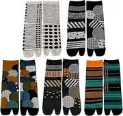[AZIDWERYQ] 5 Pairs Toe Socks, Soft Cotton Finger Socks, Personalized Toe Socks Women, Mid-Tube Toe Separator Socks, Warm Cotton Socks for Women & Men Toe Socks for Men