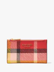 Morgan Museum Plaid Small Slim Bifold Wallet