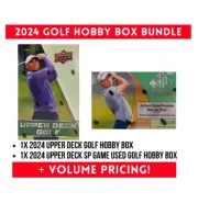 2x BUNDLE 2024 Upper Deck Golf Hobby Box + 2024 SP Game Used Golf Hobby Box