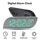 Creative Digital Electronic Clock Temperature Humidity Alarm Clock LED Display
