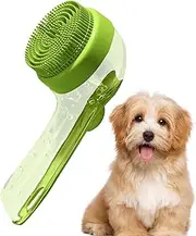 Pet Bath Brush, 2025 Washing Brush with Soap Dispenser, Soft Massage Brush, Silicone Bath Brush with Long Handle, Bath Brush for Dogs and Cats