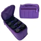 8-Grid Essential Oils Carry Case Shockproof Cosmetic Organizer Box Salon