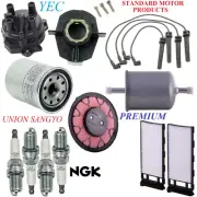 Tune Up Kit Rotor Cap Filters Spark Plug for Nissan Frontier L4; 2.4L 2002-2004 (for: Nissan)