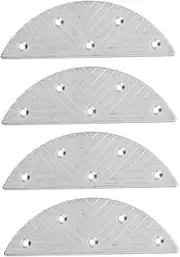 Outanaya 2 Pairs Metal Pads for Mens Shoes Durable Iron Shoe Repair Plates Protects Boots From Friction Easy to Install Wear Reduction