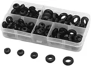 105Pcs Assorted Rubber Grommet Kit Flexible Wiring Plugs for Electrical Insulation Water Resistance and Protection Automotive and Appliance Applications