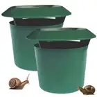 Plastic Slug And Snail Cage House Trap Catcher Slugs Snails Garden Trapper Box