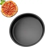 Pizza Pan,Refined Iron Baking Oven Pizza Tray Pie Pans,Universal Microwave Crisper Pan/Microwave Cookware Crispy Plate Fry Pan, Cooker for Reheat Frozen Pizza, Premium Bakeware for Home Cooking