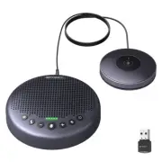 Conference Speaker and Microphone w/8+1 Mics, 360° Voice Pickup, Noise Reduce, B