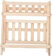 LIGHTAOTAO Countertop Folding Storage Shelf Wooden Rack for Kitchen Office Table Organizer for Cosmetics Sundries Design with Exquisite Workmanship Space Saving