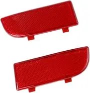 Rear Bumper Reflector, 1 Pair Rear Bumper Reflective Marker Lamp Light Reflector, for, for, W639 V-Class Vito Viano 2003-2014, Red Rear Bumper Reflector
