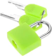 Baluue Mini Padlock with Key Compact Luggage Lock for Suitcases Backpacks Gym Lockers Jewelry Boxes Portable and Durable Design for Travel and School Use