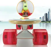 22'' 57cm Four Seasons New Beginners Penny Board Cruiser Skateboard Complete Sets Light Up Wheels