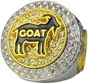 Goat Championship Trophy Ring Award Gift for Tournament or League Champion Winner Greatest of All Time G.O.A.T.