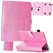 Universal Case for 9.0"-10.5" Tablet, PU Leather Folio Stand Cover with Pink