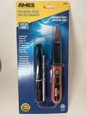 Ames Instruments - Pen Voltage Tester w/ GFCI Diagnosis (Cat III/400V) DM400