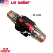 10 Amp In-Line DC Circuit Breaker Solar/Audio/Car/RV 10A/10AMP Fuse 12V/24V US