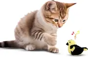 Song Birds Cat Toys - Touch Activated Singing Catnip Toy Mimics Real Bird Songs,