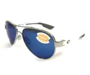 Costa Sunglasses Loreto 06S4006 40060556 LR21 Silver White Aviator w/ Blue 580P