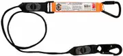 Linq WLO1KTSN - Shock Absorbing Webbing Lanyard Single Leg Triple Action Karabiner & Snap Hook 2m