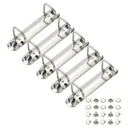 B7 2 Hole Ring Binder Mechanisms, 5 Set 0.98" D Ring Binder Planner, 26mm Silver