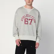 [Polo Ralph Lauren] Gray loopback sweatshirt with graphic L Black