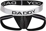 [Daddy Underwear] Mens V-Shape Jockstrap Mesh Sporty Underwear Sexy Enhancing Pouch Underpants