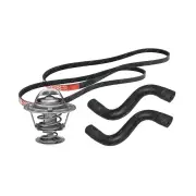 Gates Thermostat Radiator Hose Drive Belt Kit for Nissan Sunny B13 1.5L with P/S