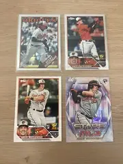 Adley Rutschman Topps Rookie Card Lot (4 Cards) Baltimore Orioles