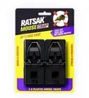 Ratsak Mouse Trap 2 Pack Plastic Serrated Jaws