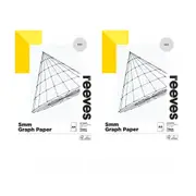Reeves 70gsm 5mm Graph Paper Pad (40 Sheets) - A3