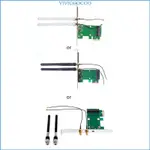 VIVI MINI PCI-E 轉 PCI-E 1X WIFI 卡桌面適配器,帶 2 個天線