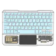 Luminous Wireless Keyboard Rechargeable Touchpad Keyboard Bluetooth Keypads6507